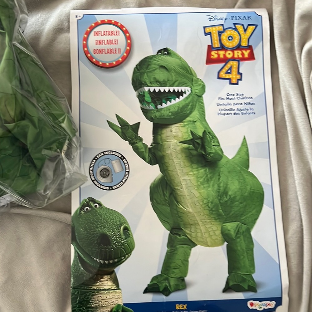 Dinosaur Costume - Toy Story Rex Inflatable Child’s Costume